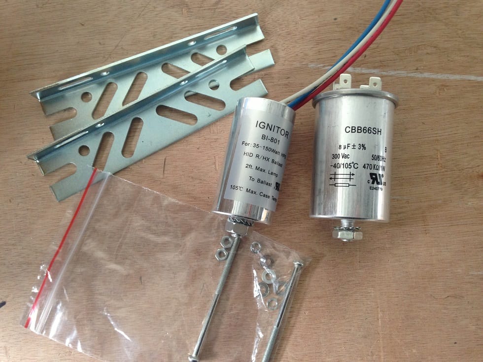 Metal Halide Ballast kit with capacitor and ignitor